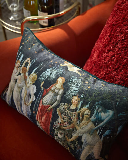 Sandro Botticelli - Primavera Spring - 15th century Tapestry Cushion