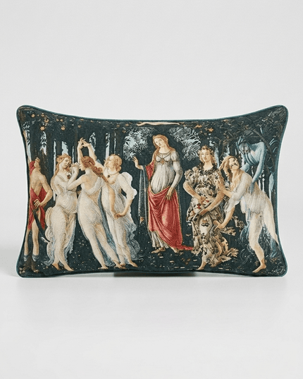Sandro Botticelli - Primavera Spring - 15th century Tapestry Cushion