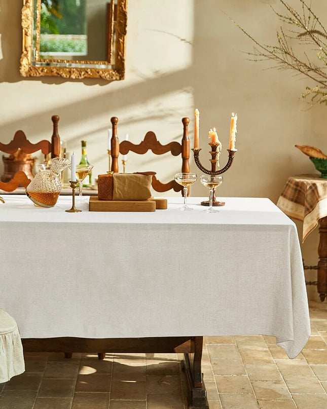 Natural Linen Tablecloth