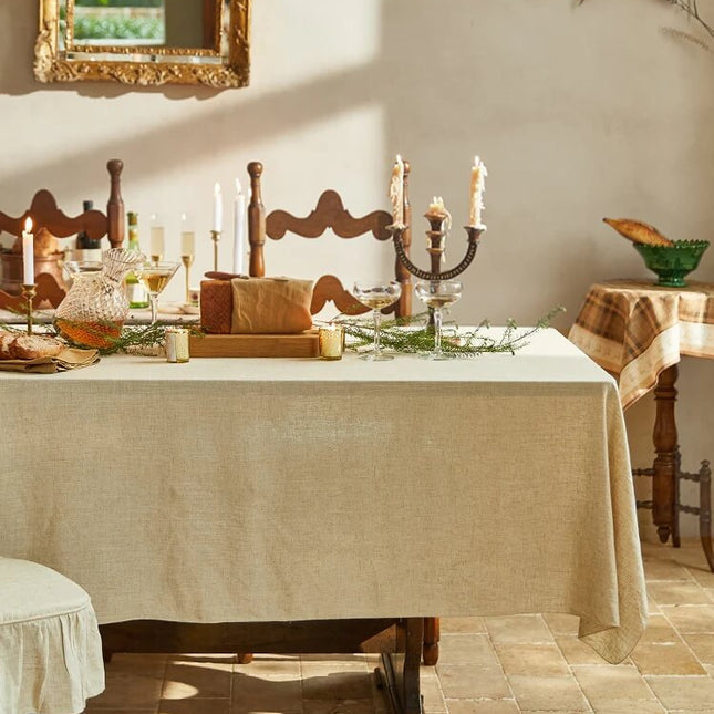 Natural Linen Tablecloth