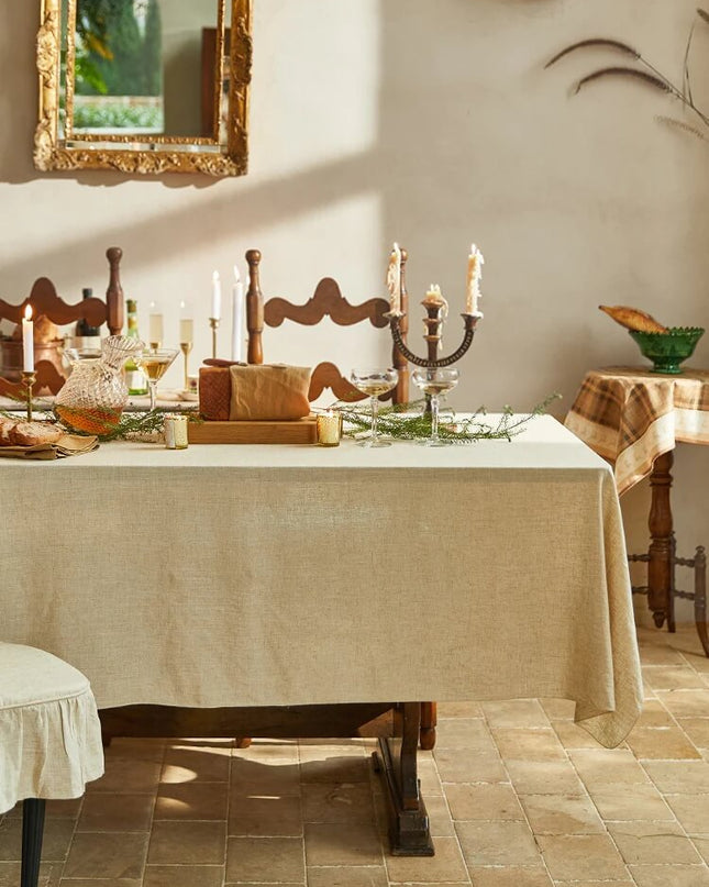 Natural Linen Tablecloth