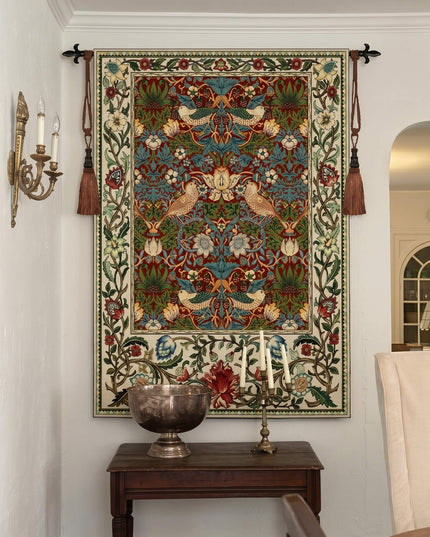 Strawberry Thief William Morris Medieval Tapestry Wall Hanging