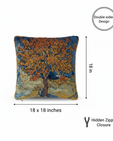 Van Gogh Mulberry Tree Pillow Cover Annotated Full Size