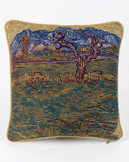 Van Gogh Olive Trees Jacquard Tapestry Pillow Cover