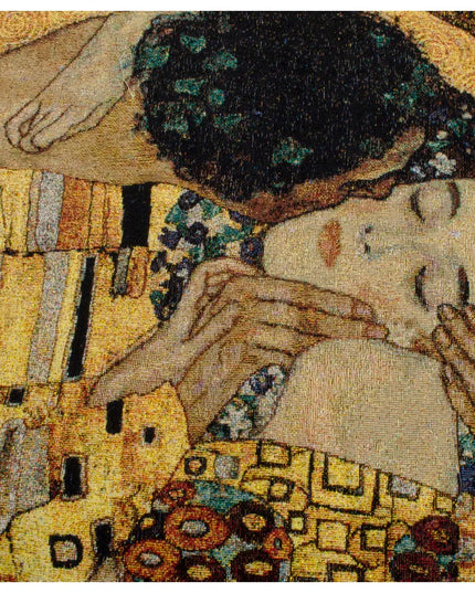 Kiss by Gustav Klimt - 20th-Century Art Jacquard weave Tapestry Wall Hanging