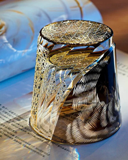 Edo Kiriko Whiskey Glass - Majestic Tiger Master Edition