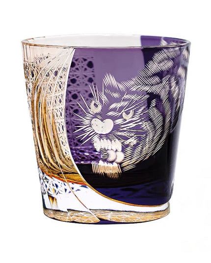Edo Kiriko Whiskey Glass - Majestic Tiger Master Edition