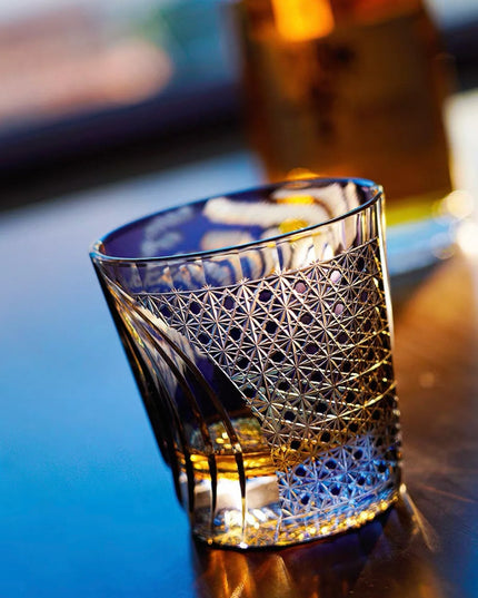 Edo Kiriko Whiskey Glass - Majestic Tiger Master Edition