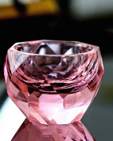 Handcrafted Gold Leaf Crystal Cup Set