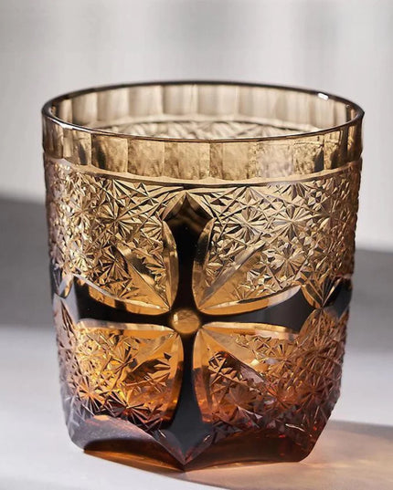Edo Kiriko Whiskey Glass-Japanese Cross Edition