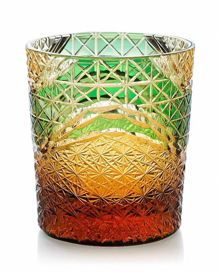 Edo Kiriko Whiskey Glass -Shark's Mouth