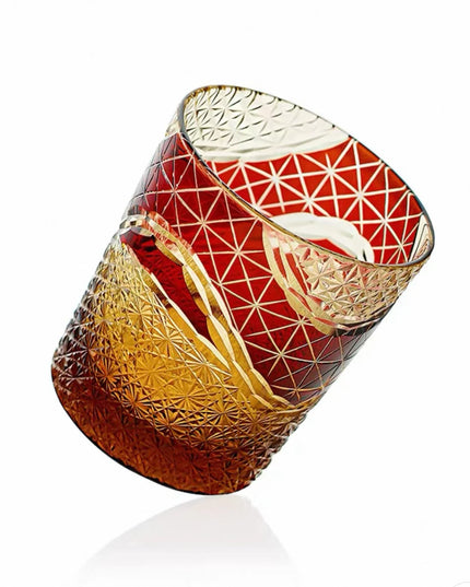 Edo Kiriko Whiskey Glass -Shark's Mouth