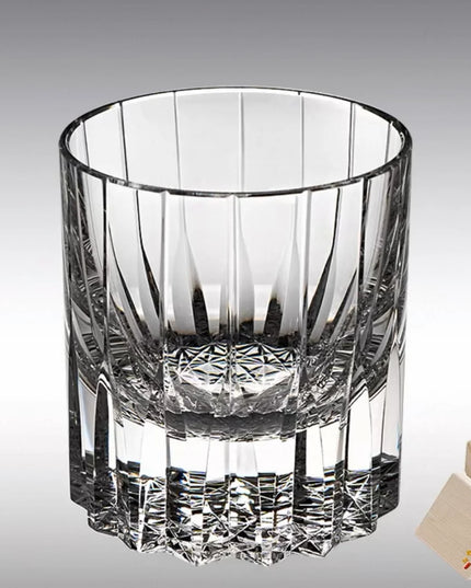 Handcrafted Japanese Artistry Edo Kiriko Whisky Glass - Multi-Color Edition "Dazzling"