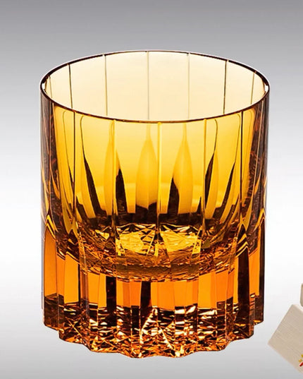 Handcrafted Japanese Artistry Edo Kiriko Whisky Glass - Multi-Color Edition "Dazzling"