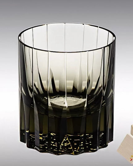 Handcrafted Japanese Artistry Edo Kiriko Whisky Glass - Multi-Color Edition "Dazzling"