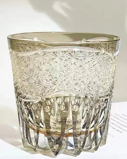 Edo Kiriko Kurokiku Whisky Glass & Wooden Box