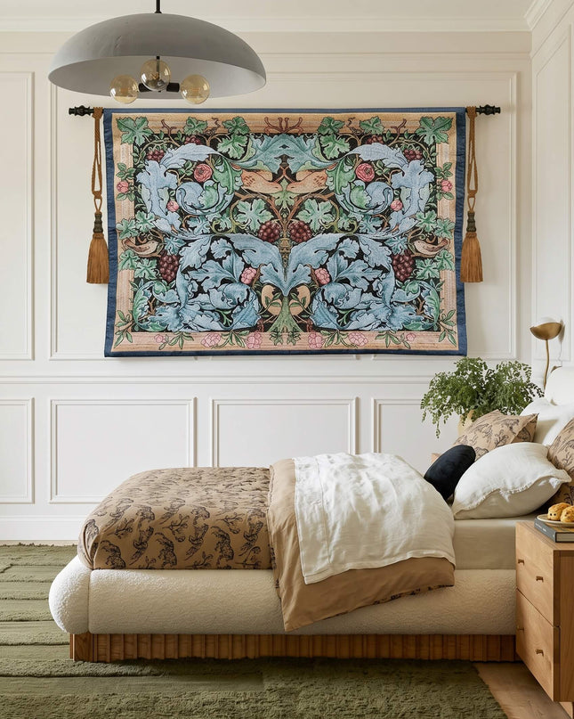 William Morris Acanthus and Vine Belgian Jacquard Tapestry Wall Hanging