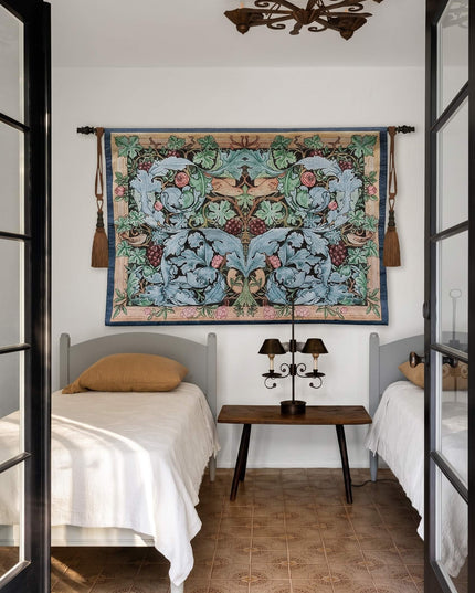 William Morris Acanthus and Vine Belgian Jacquard Tapestry Wall Hanging