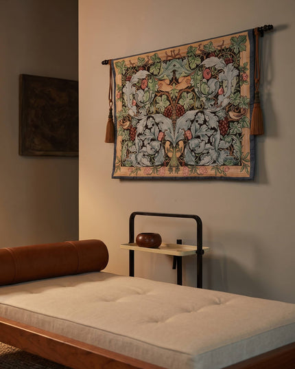 William Morris Acanthus and Vine Belgian Jacquard Tapestry Wall Hanging