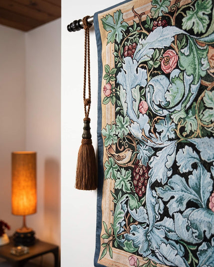 William Morris Acanthus and Vine Belgian Jacquard Tapestry Wall Hanging