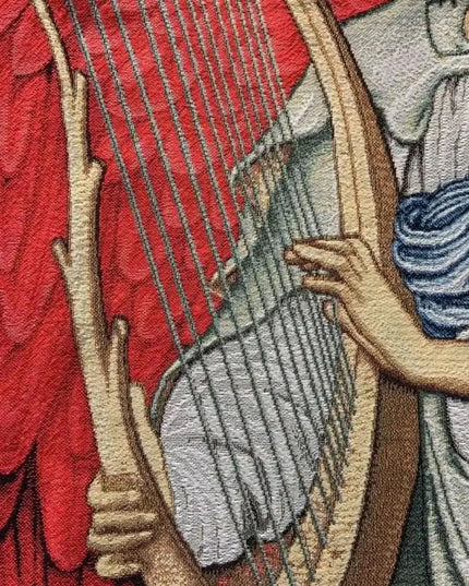 William Morris Angeli Laudantes Harps Music Medieval Tapestry Wall Hanging
