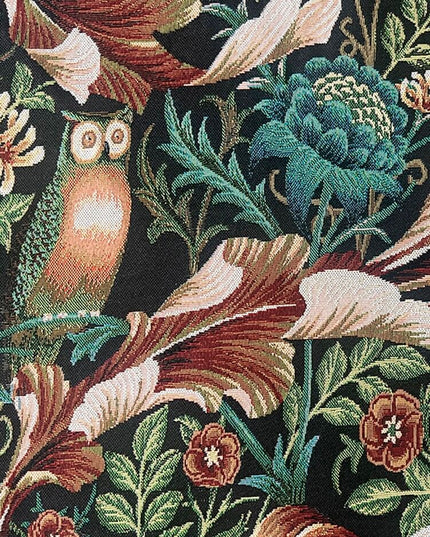 William Morris Medieval Vertical Jacquard Tapestry - Acanthus & Birds