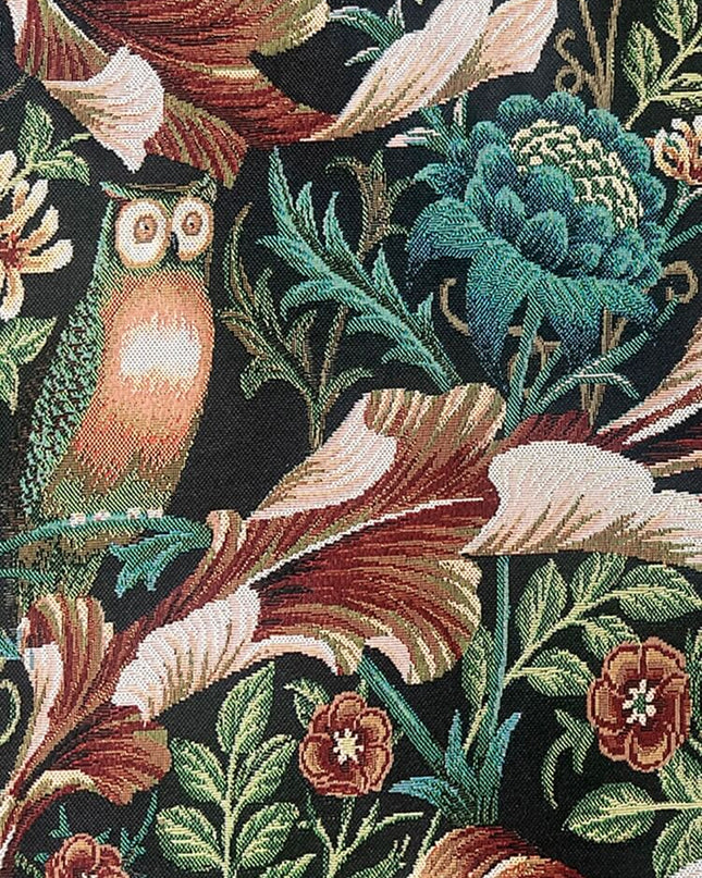 William Morris Medieval Vertical Jacquard Tapestry - Acanthus & Birds