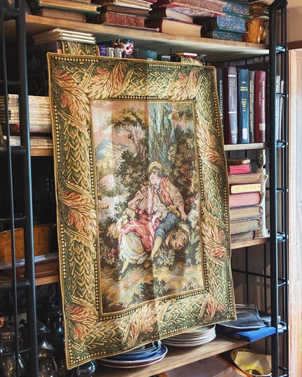 18th-Century Rococo French Woven Tapestry - Antique