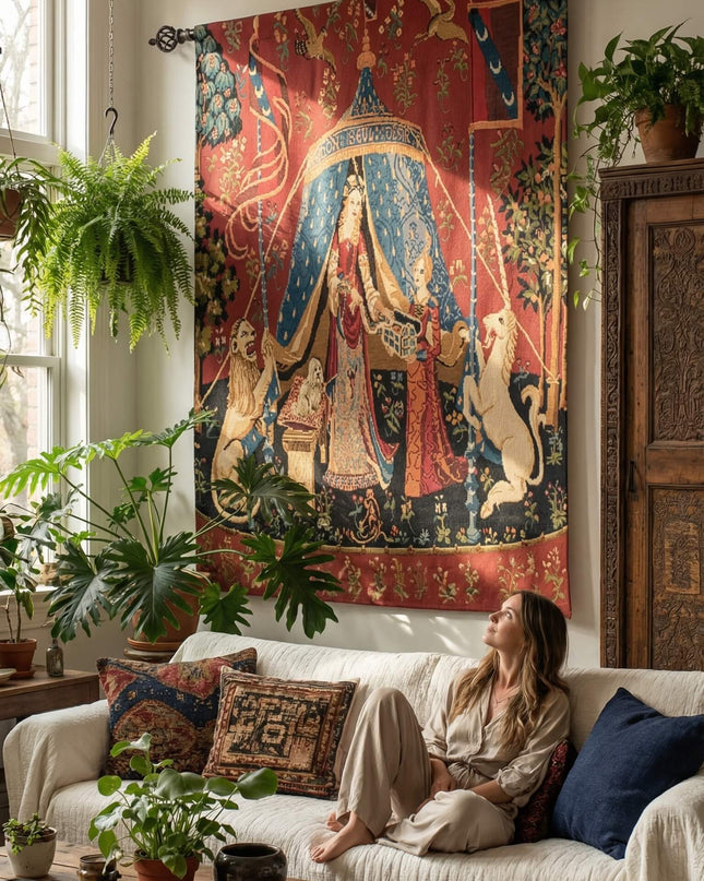 Medieval Tapestry - Unicorn Woven Tapestry Edition