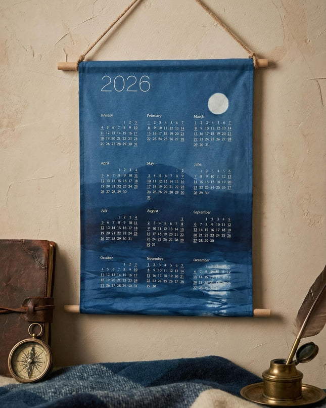 Plant-Dyed Tapestry Wall Calendar 2026