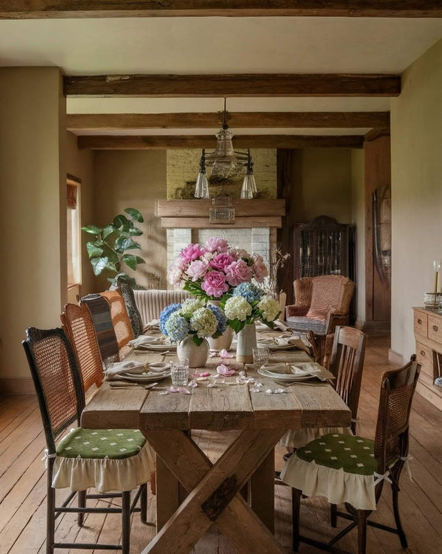 Outdoor Ruffled Tie-Back Chair Cushion & Filling