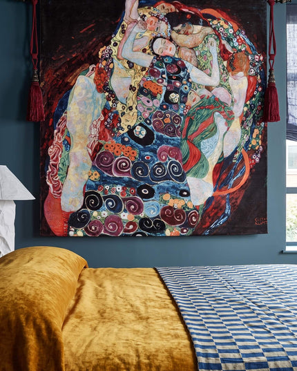 Gustav Klimt The Maiden Belgian Jacquard Art Tapestry