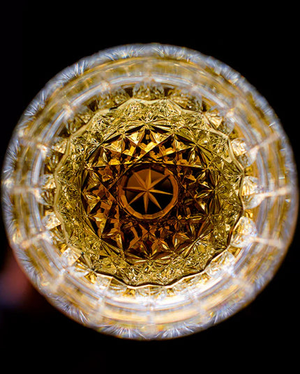 Handcrafted Japanese Artistry Edo Kiriko Whisky Glass - Multi-Color Edition "Dazzling"