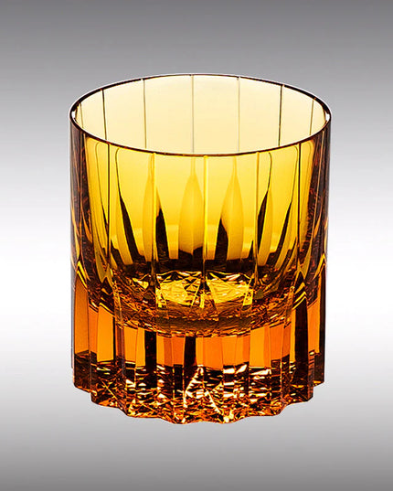Handcrafted Japanese Artistry Edo Kiriko Whisky Glass - Multi-Color Edition "Dazzling"