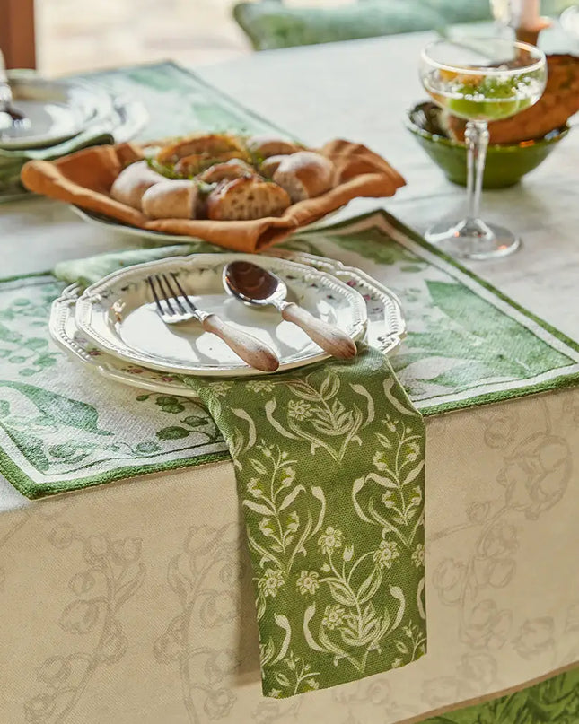 Lily Valley Waterproof Table Placemat Set