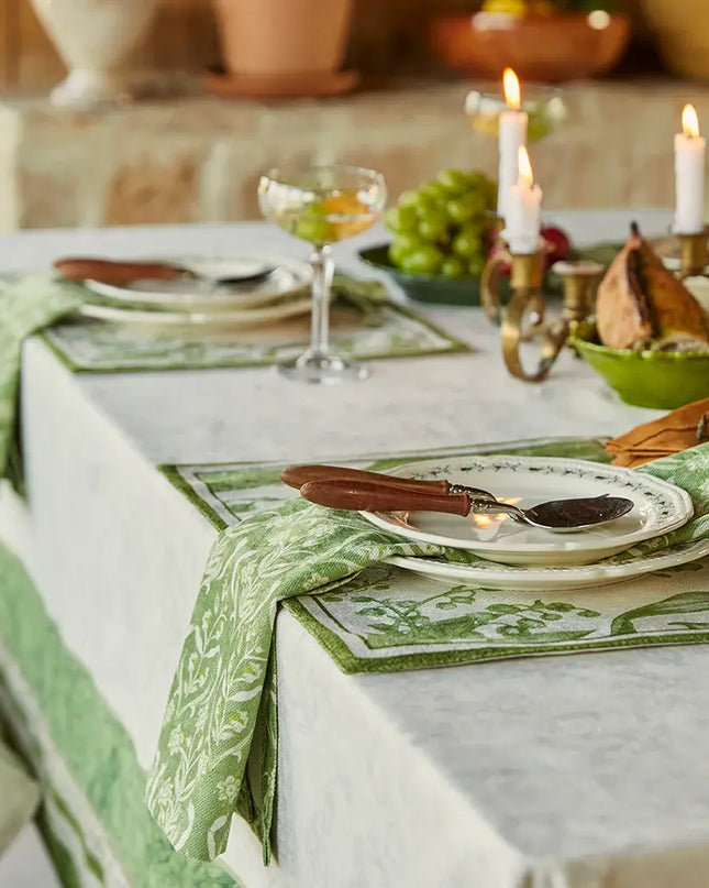 Lily Valley Waterproof Table Placemat Set